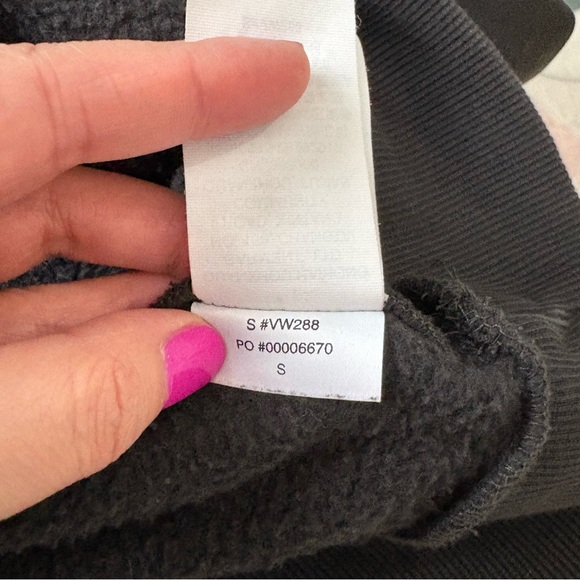 Vuori Restore Half Zip Hoodie Washed Black Long Sleeves Womens Size Small - Picture 10 of 11